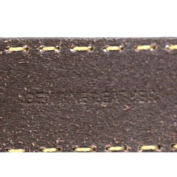 Anne Klein BROWN REAL LEATHER STITCH 1.5"Wd DRESS CASUAL WOMEN'S BELT Sz XL (I32 - Picture 8 of 16